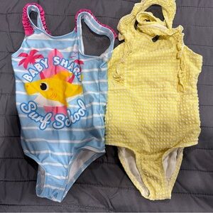 Baby Shark Yellow Bathing Suits